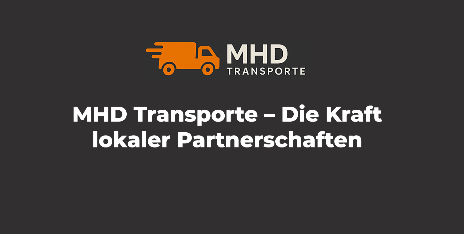 MHD Transporte Logo mit Slogan über Partnerschaften